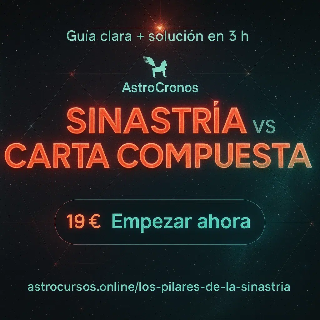Curso Los Pilares de la Sinastría: guía clara para distinguir amor real de química temporal